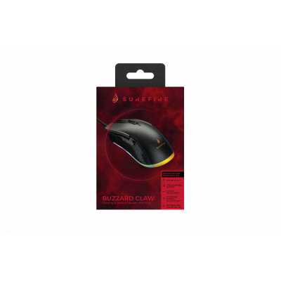 SureFire Buzzard Claw Gaming 6-Button Mouse with RGB