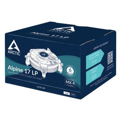 ARCTIC Alpine 17 LP Intel CPU Cooler 1700 Alu Low Profile