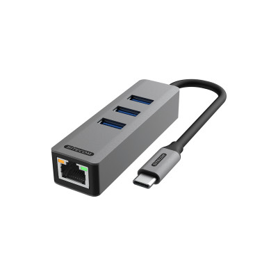Sitecom USB-C to Ethernet + 3x USB hub