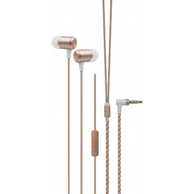Bioxar - L100 - Gouden stéreo in-ear oortelefoon voor mobiele telefoons