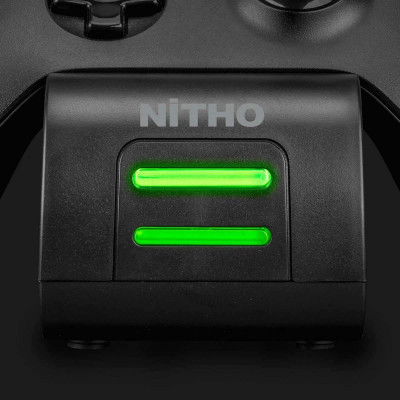 Nitho - Chargeur double noir pour manettes Xbox One