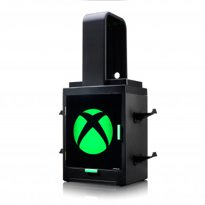 Numskull - Xbox Light Logo Inspired Gaming Locker for 4 Controllers - 10 Games - 1 Headset