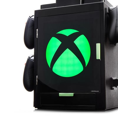 Numskull - Xbox Light Logo Inspired Gaming Locker for 4 Controllers - 10 Games - 1 Headset
