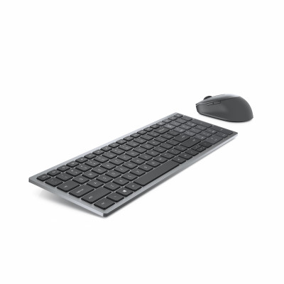 DELL KM7120W toetsenbord Inclusief muis RF-draadloos + Bluetooth QWERTY Grijs, Titanium