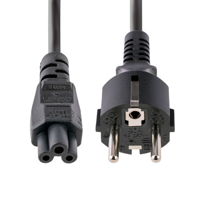 StarTech.com 753E-3M-POWER-LEAD câble électrique Noir CEE7/7 Coupleur C5