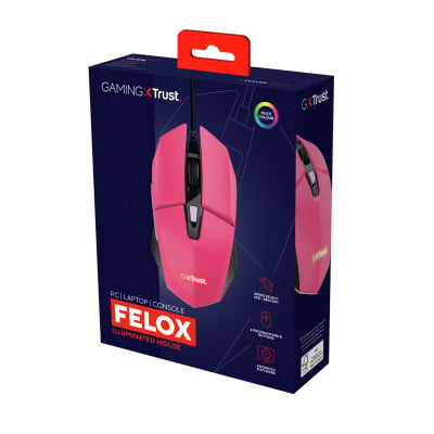 Trust GXT109P FELOX GAMING MOUSE PINK