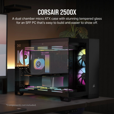 Corsair 2500X Micro ATX Dual Chamber PC Case
