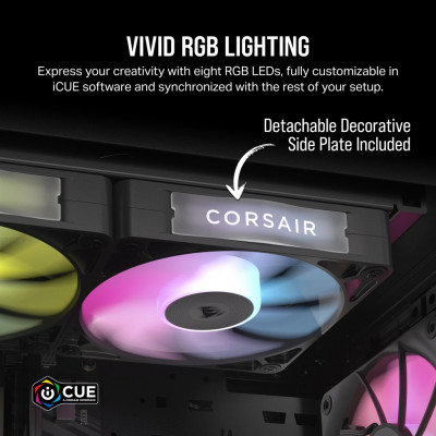 Corsair CORSAIR RX RGB Series iCUE LINK RX140 RGB 140mm RGB Fan Single Fan