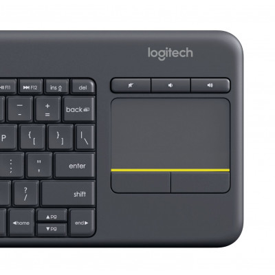 Logitech Wireless Touch KBD K400 Plus Black UK
