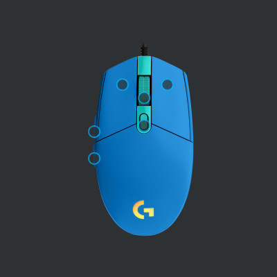 Logitech G203 LIGHTSYNC Gaming Mouse - BLUE
