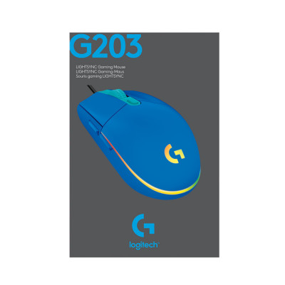 Logitech G203 LIGHTSYNC Gaming Mouse - BLUE