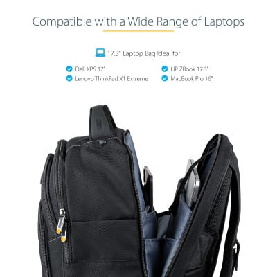 StarTech 17.3in Laptop Backpack w&#47;Accessory Case