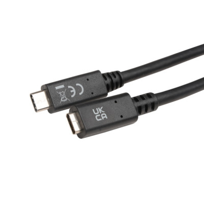 V7 V7UC3EXT-2M USB-kabel USB 3.2 Gen 1 (3.1 Gen 1) USB C Zwart