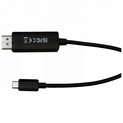 V7 V7USBCDP14-2M video kabel adapter DisplayPort USB Type-C Zwart