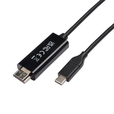 V7 V7UCHDMI-1M video kabel adapter USB Type-C 3.2 Gen 1 HDMI Zwart