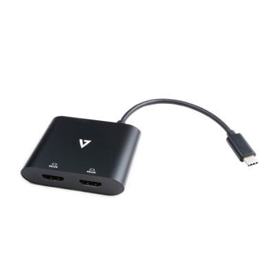 V7 V7UC-2HDMI-BLK USB grafische adapter 3840 x 2160 Pixels Zwart