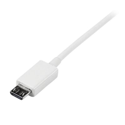 StarTech.com 0.5m USB 2.0 A/Micro-B m/m USB-kabel USB A Micro-USB B Wit