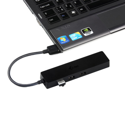 i-tec Advance U3GL3SLIM interface hub USB 3.2 Gen 1 (3.1 Gen 1) Type-A Zwart