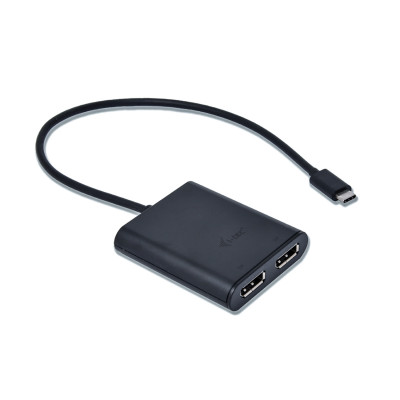 i-tec C31DUAL4KDP USB grafische adapter 3840 x 2160 Pixels Zwart