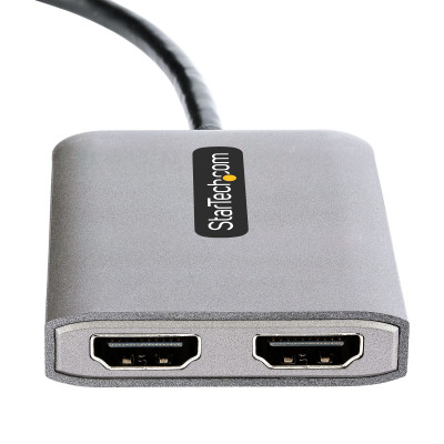 StarTech.com MST14DP122HD video kabel adapter 0,3 m 2 x HDMI Zwart, Grijs