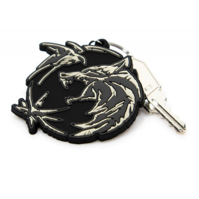 The Witcher - Wolf, Swallow and Star Rubber Keychain