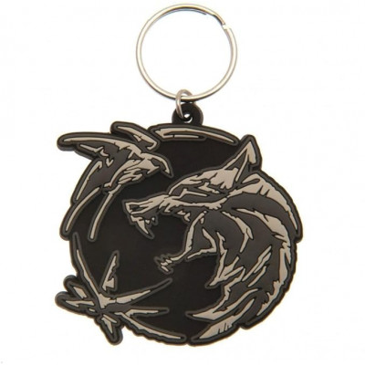 The Witcher - Wolf, Swallow and Star Rubber Keychain