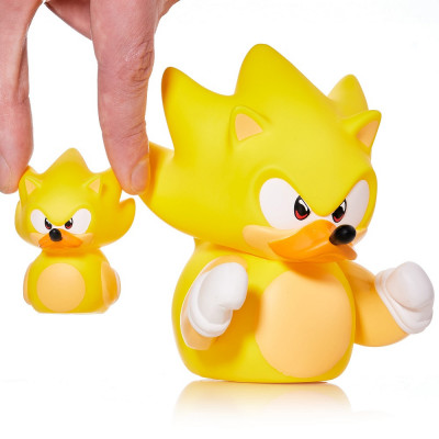 Numskull - Mini TUBBZ Badeend - Sonic the Hedgehog - Super Sonic (Badeen Editie) - 8cm