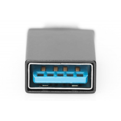 Digitus AK-300506-000-S tussenstuk voor kabels USB C USB A Zwart
