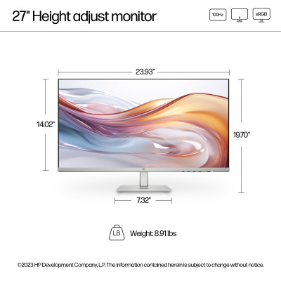 HP Monitor Series 5 527sh, 27" FHD IPS, 100Hz, 5ms, HAS