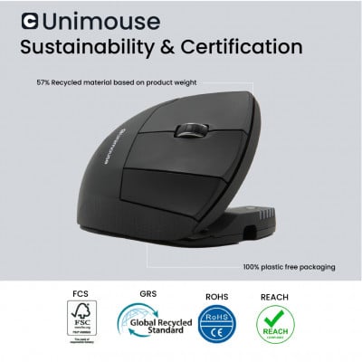 Contour Design Unimouse mouse Left-hand USB Type-A 4000 DPI