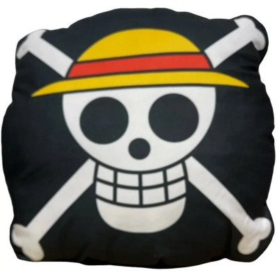 One Piece - Straw Hat Flag Velboa Decorative Pillow 33cm