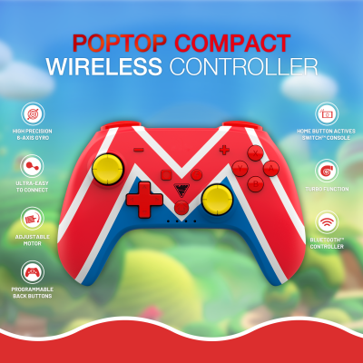 DragonShock - PopTop M Universe - Compact Bluetooth Wireless Controller for Nintendo Switch - Switch OLED - PC - Android