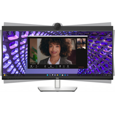 DELL P Series P3424WEB computer monitor 86,7 cm (34.1") 3440 x 1440 Pixels 4K Ultra HD LCD Zwart