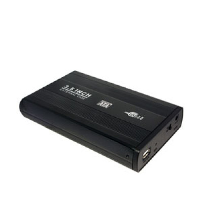 LogiLink 8.9cm (3,5") USB 2.0/SATA Bl UA0082, 3.5", Serial ATA,  Black