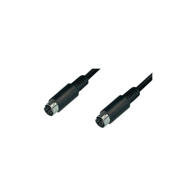SVHS TO SVHS CABLE - 2x S-VIDEO MALE - 5M - BLACK