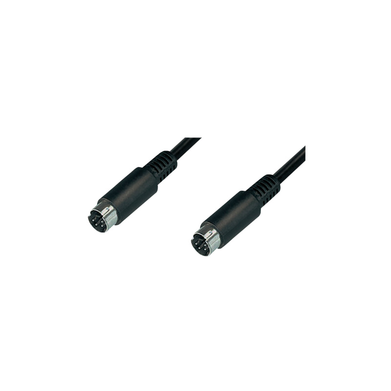 SVHS TO SVHS CABLE - 2x S-VIDEO MALE - 10M - BLACK