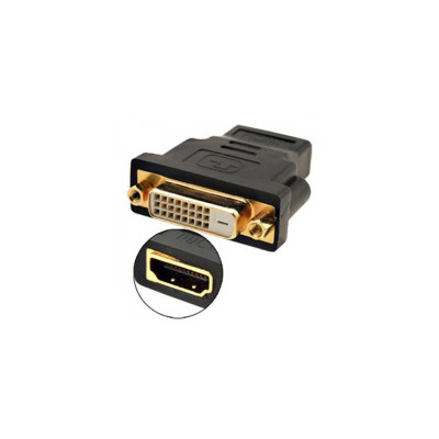 TECHLY ADAPTER HDMI/DVI 19F/24+1F BLACK