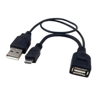 TECHLY USB CABLE OTG-USB A M/MICROUSB 0,3M