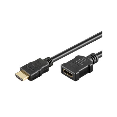 TECHLY HDMI 19 PIN HDMI M/F CABLE 3M BLACK