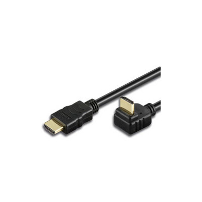 TECHLY HDMI CABLE TYPE A MALE TO ANGLED TYPE A MALE - 5M