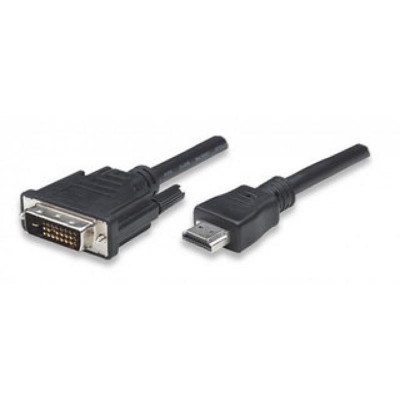 TECHLY HDMI CABLE TYPE A MALE TO DVI-D MALE - 1.8M