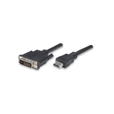 HDMI TYPE A (19P) MALE TO DVI-D (24+1) DUAL LINK - 1M