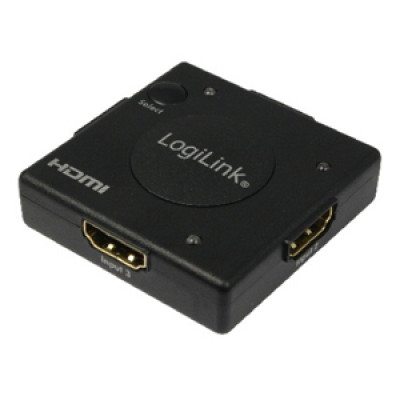 LOGILINK HDMI SWITCH 3 TO 1 - 1.3B - MINI W/O REMOTE