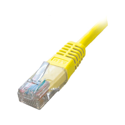 PATCH CABLE U/UTP CATEGORY 6 - 0.3M YELLOW