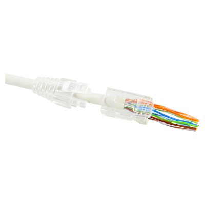 RJ45 CAT6 UNSHIELDED EASY CONNECTOR + BOOT - 100PCS PACK
