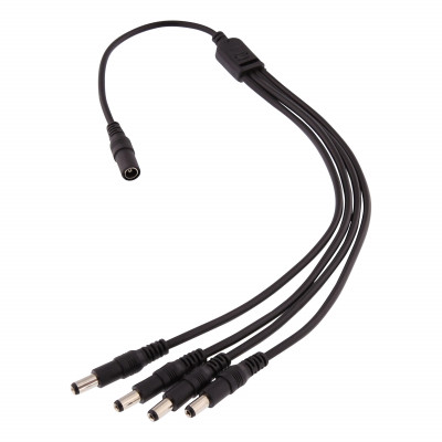 CCTV SYSTEM POWER 1 DC FEMALE TO 4 DC MALE CABLE
