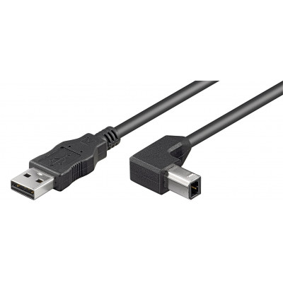 USB 2.0 HI-SPEED CABLE, BLACK, 1 M - USB 2.0 PLUG (TYPE A)