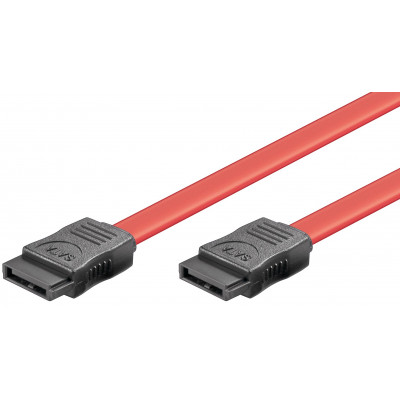 HDD S-ATA CABLE 1.5 GBITS / 3 GBITS, RED, 0.5 M - S-ATA  L-T