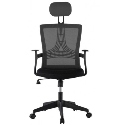 OFFICE CHAIR WITH HIGH BACK BLACK