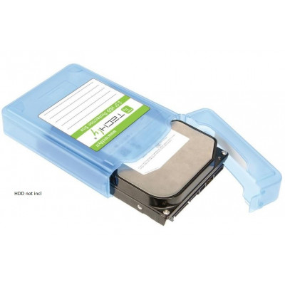 TECHLY PROTECTIVE BOX FOR 1x 3.5" HDD BLUE